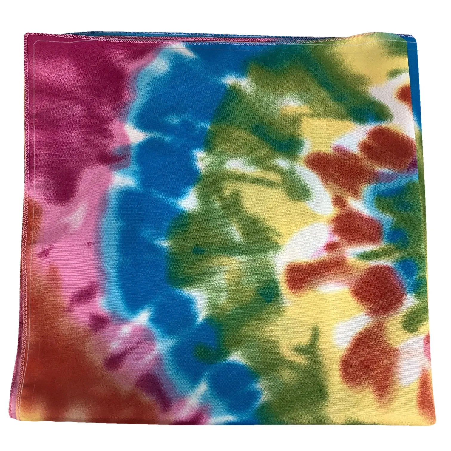 120 ct Tie Dye Pattern Cotton Bandanas - Pack of 120