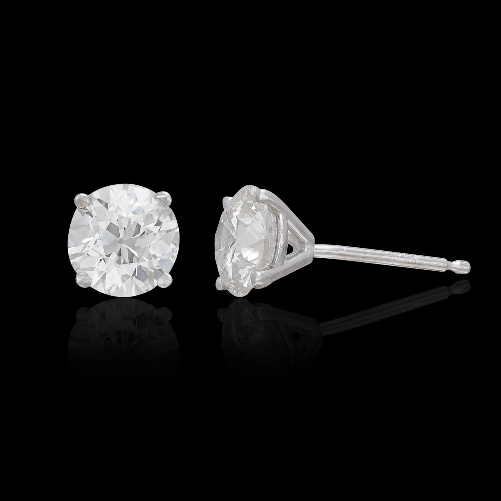 1.52-cts. Diamond Stud Earrings