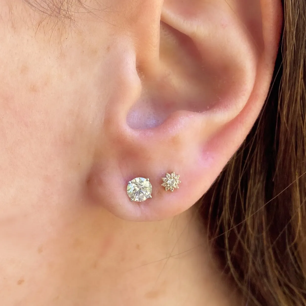 1.52-cts. Diamond Stud Earrings