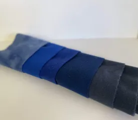 $3 Hand-Dyed Wool Swatch - Shades of Deep Blue