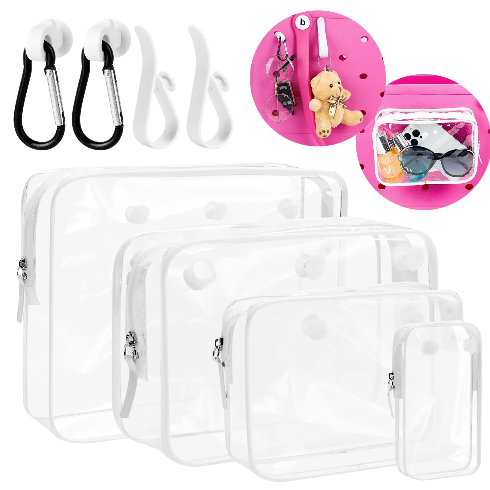 4pack Clear Nurse Tote Bag Inserts