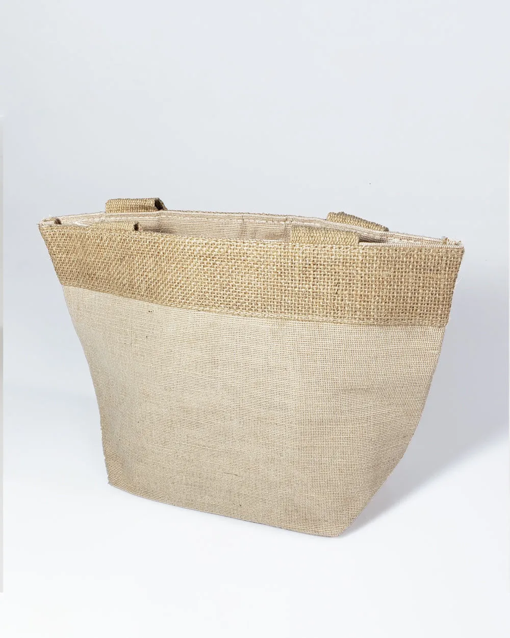 6 ct Small Fancy Burlap Bags - JuCo Tote Bags  (Jute & Cotton Blend) - TJ893 - By Bundle