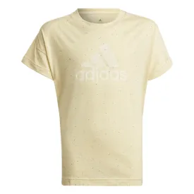 adidas BOS Tee - Girls - AL Yellow Melange/White