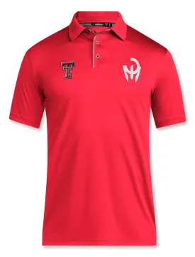 Adidas Texas Tech Mahomes 2024 Red Sideline Polo