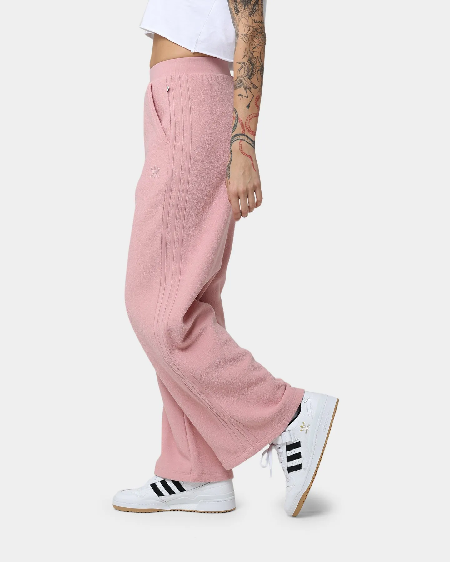 Adidas Women's Wide Leg Pants Wonder Mauve