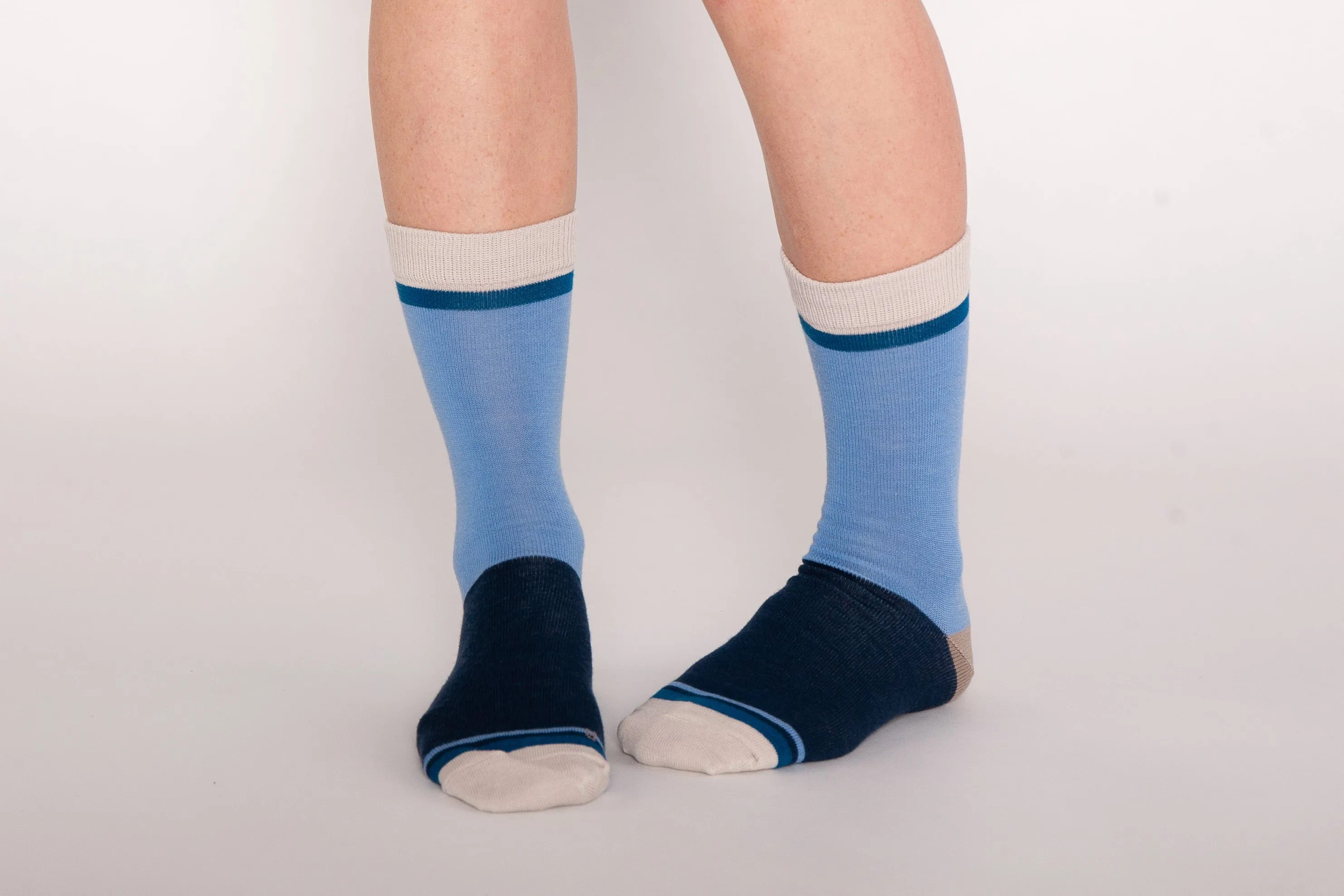 Adult Merino Wool Socks, Blue