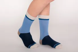 Adult Merino Wool Socks, Blue