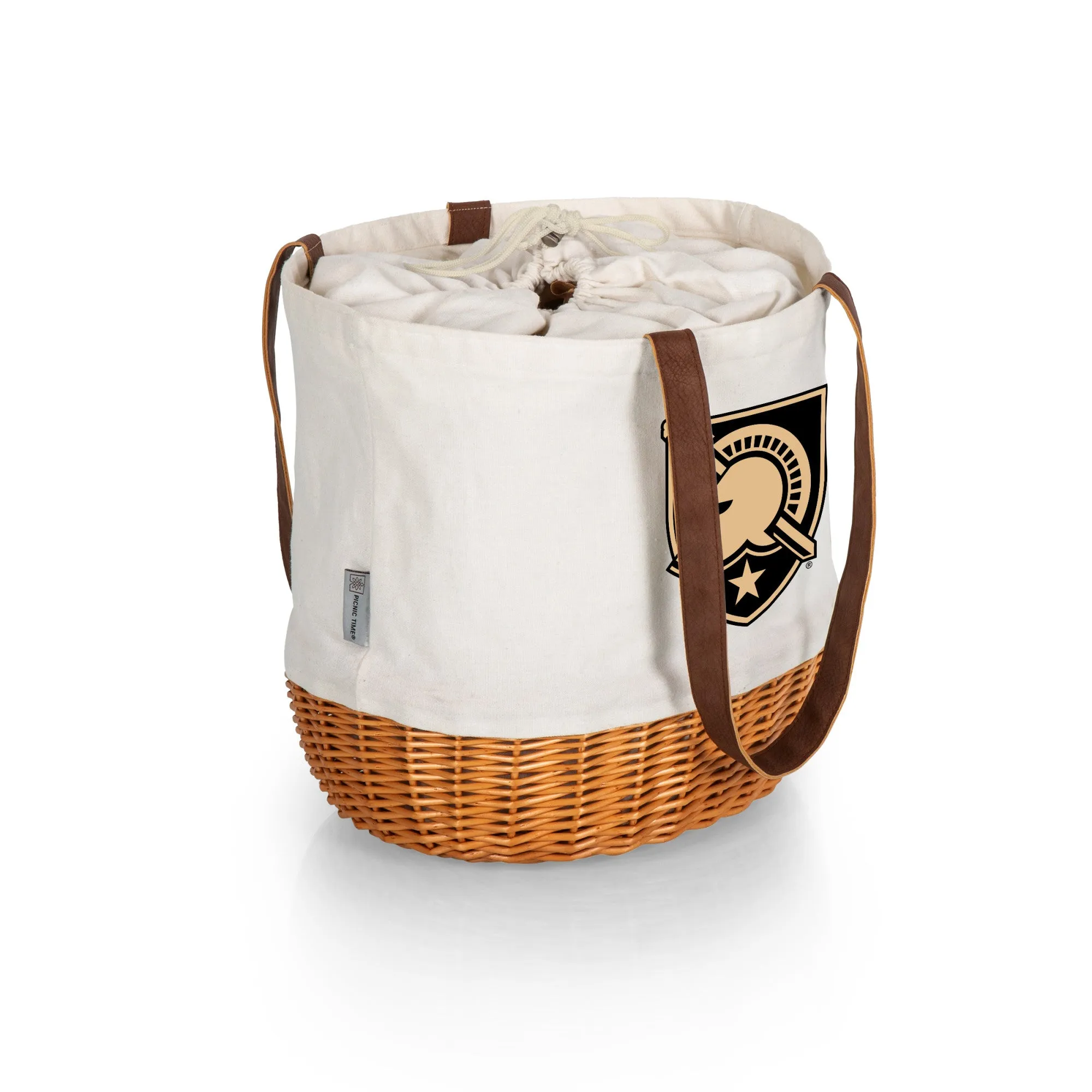 Army Black Knights - Coronado Canvas and Willow Basket Tote