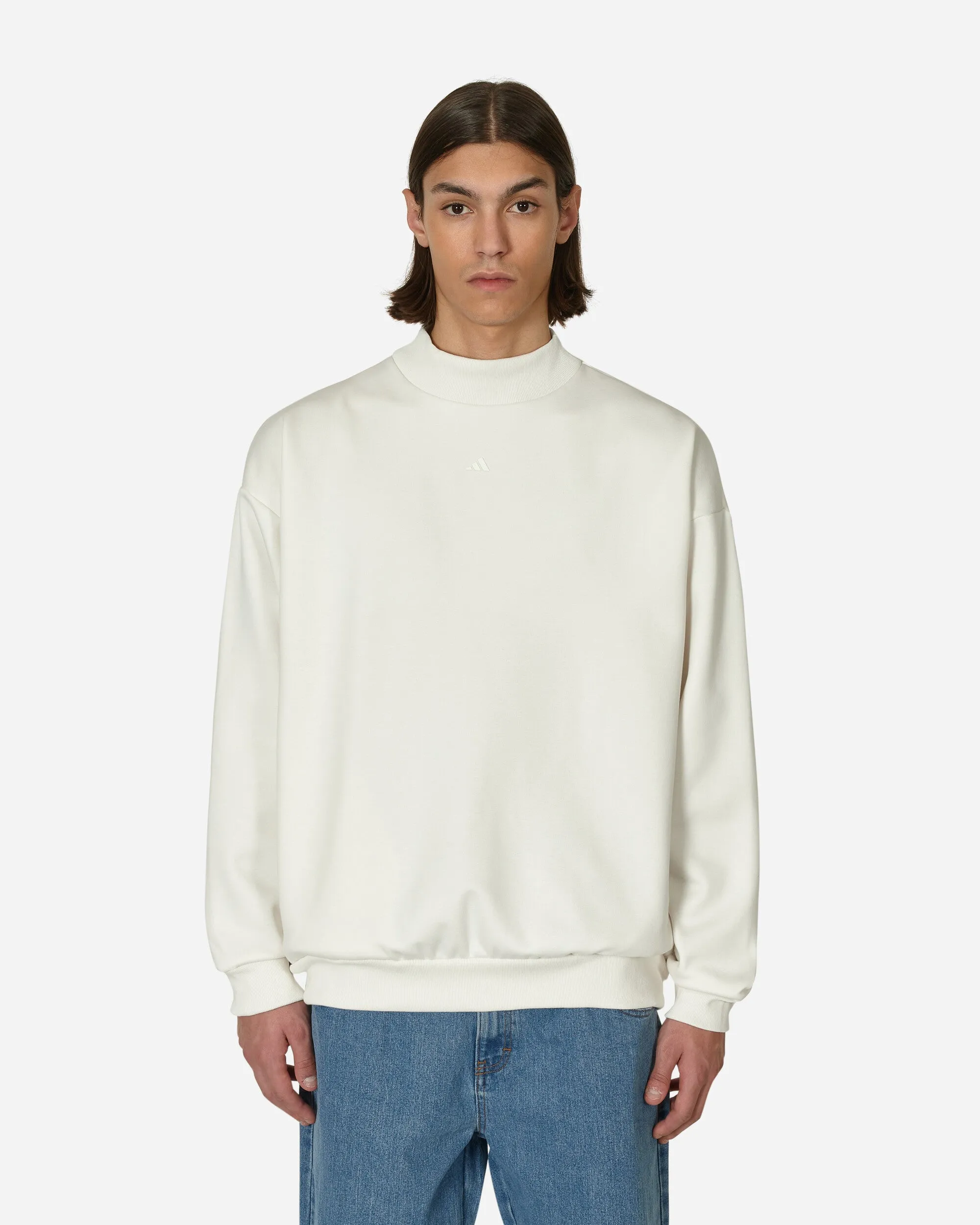 Basketball Crewneck Sweatshirt White