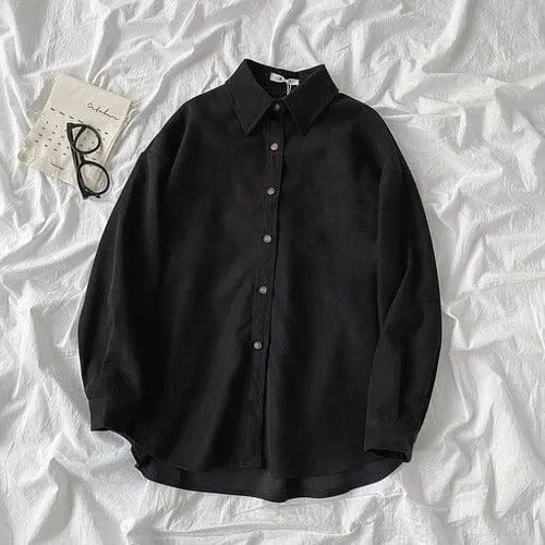 BLACK BUTTON DOWN SHIRT