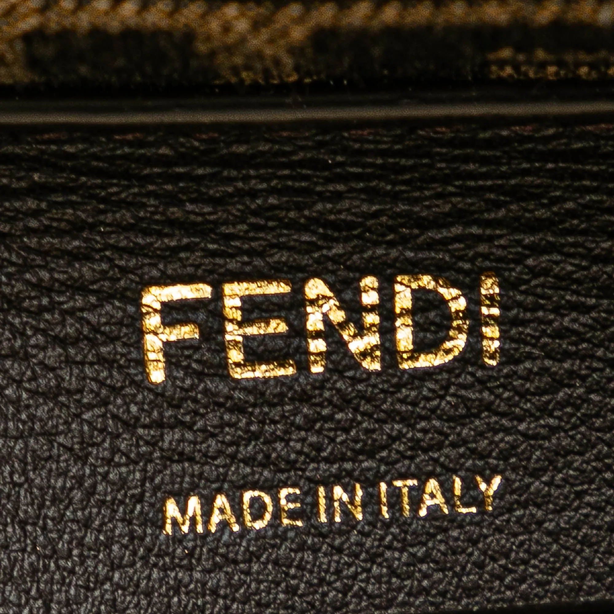 Black Fendi Medium Nappa Fendi First Shoulder Bag