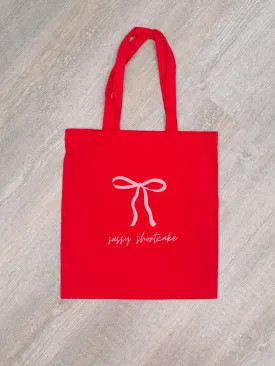 Bow Tote Bag | Red