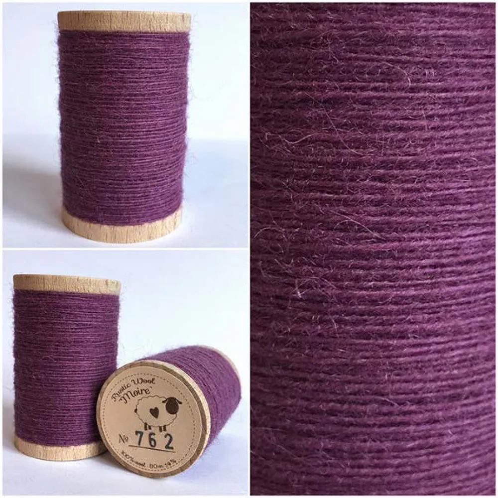 BOYSENBERRY Hand Dyed HALF YARD Wool Fabric for Wool Applique and Rug Hooking