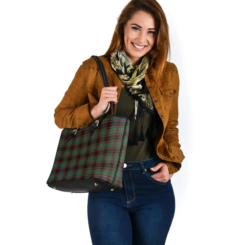 Buchan Ancient Tartan Leather Tote Bag