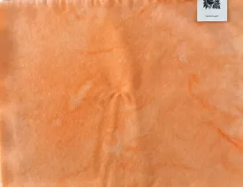 CANTALOUPE Hand Dyed HALF YARD Wool Fabric for Wool Applique and Rug Hooking