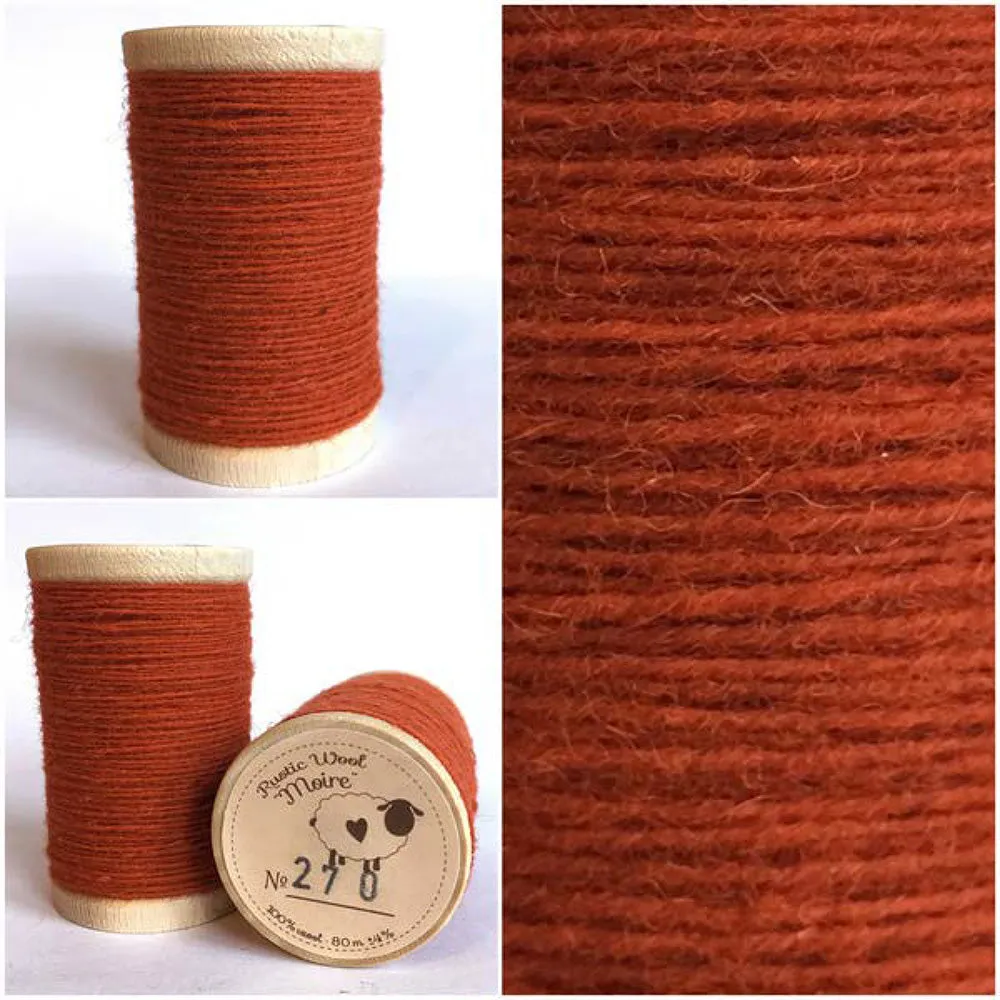 CANTALOUPE Hand Dyed HALF YARD Wool Fabric for Wool Applique and Rug Hooking