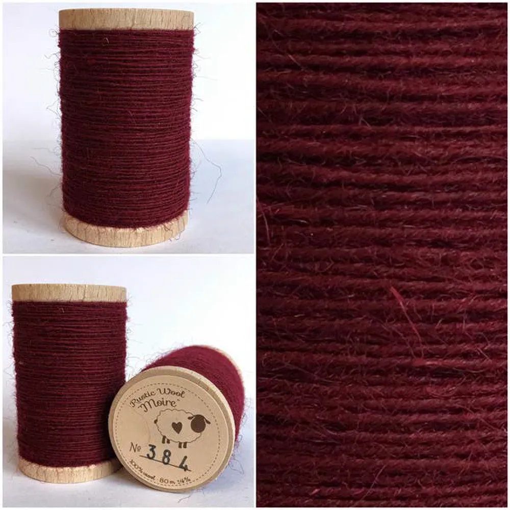 CAPE COD CRANBERRY Hand Dyed Fat EIGHTH Wool Fabric for Wool Applique and Rug Hooking