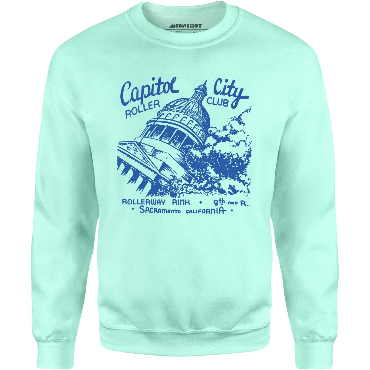 Capitol City Roller Club - Sacramento, CA - Vintage Roller Rink - Unisex Sweatshirt