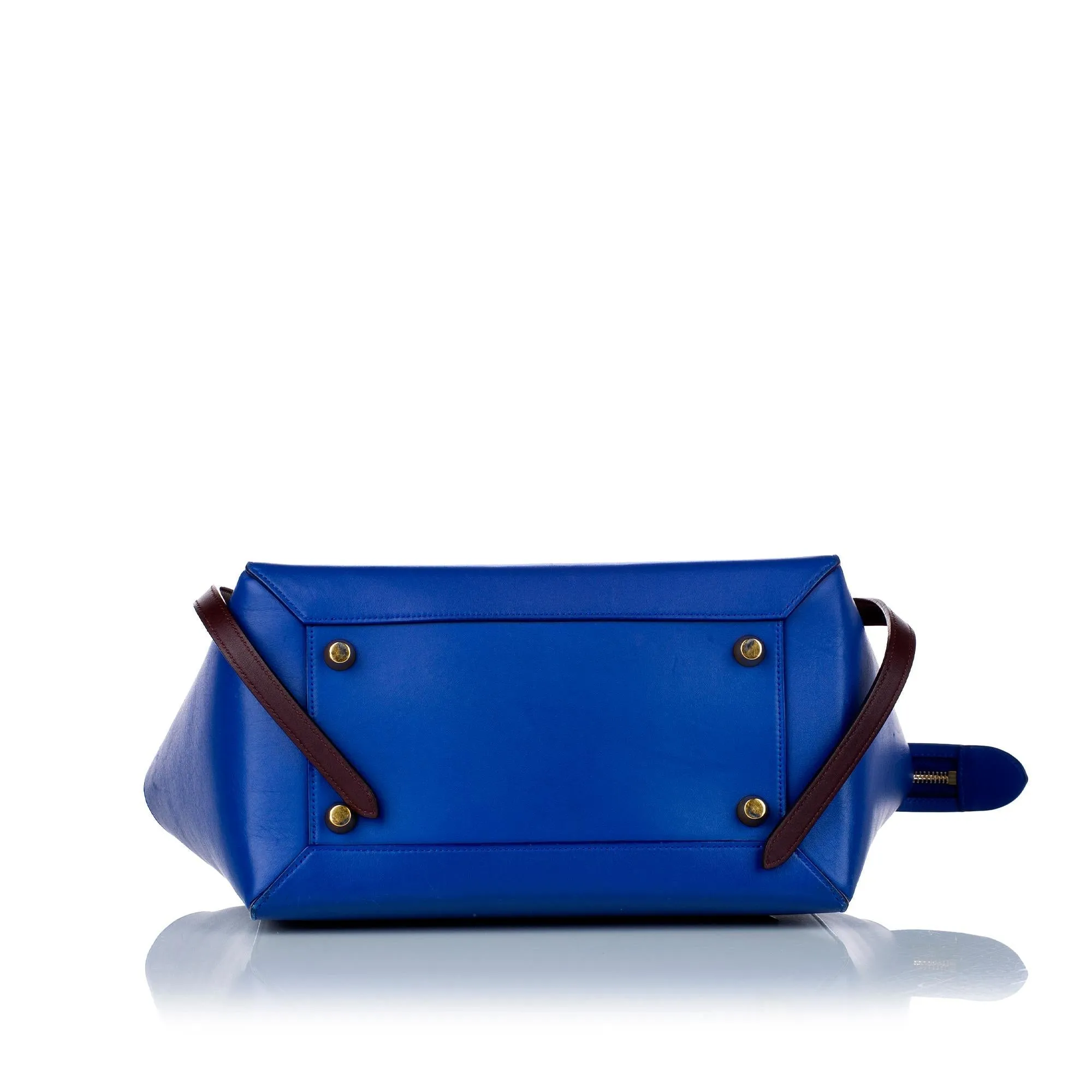 Celine Belt Tricolor Leather Satchel (SHG-29590)