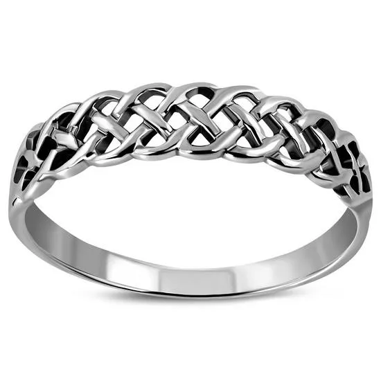 Celtic knot Plain Sterling Silver Ring