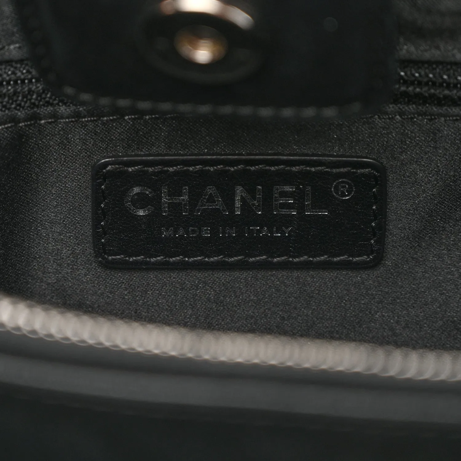 Chanel Lambskin Quilted 7 Tote Black