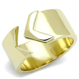 CJE3120 Wholesale Women's Stainless Steel IP Gold Arrow Fashion Ring