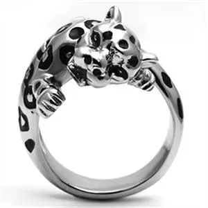 CJG1021 Wholesale Jaguar Stainless Steel Top Grade Crystal Women's Fashion Ring