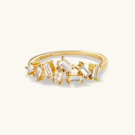 Crystal Ring in Gold