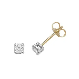 Diamond Jewellery 18K Gold Studs with 0.40ct Diamonds EDQ187