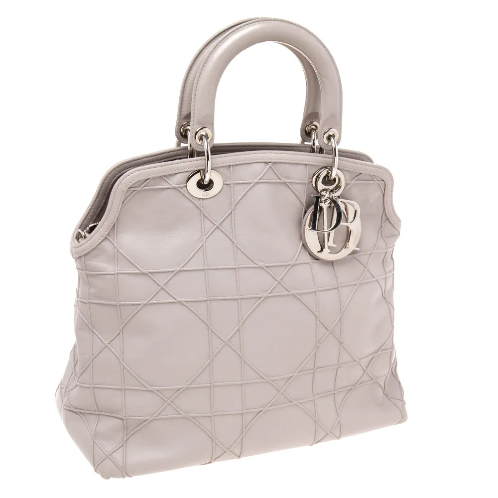 DIOR Pale Lilac Cannage Leather Granville Tote