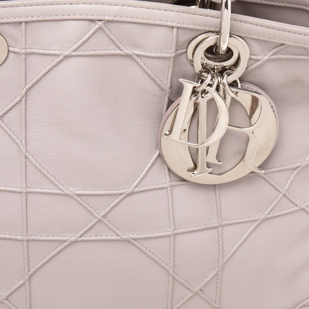 DIOR Pale Lilac Cannage Leather Granville Tote