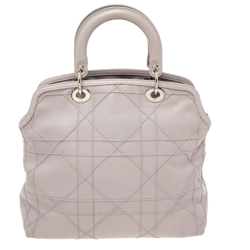 DIOR Pale Lilac Cannage Leather Granville Tote