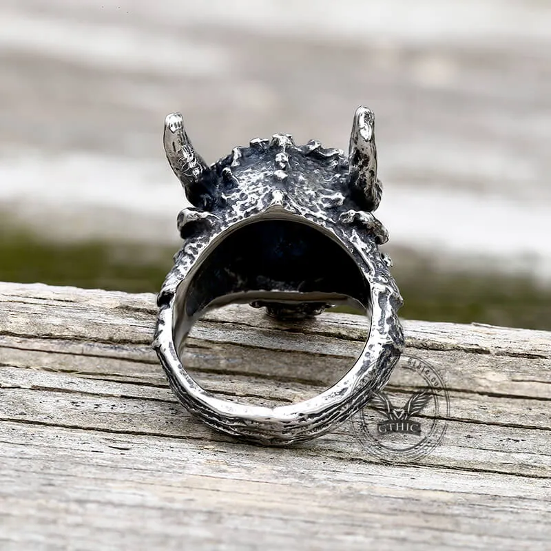 Domineering Dragon Head Stainless Steel Ring