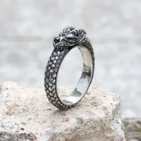 Dragon Ouroboros Stainless Steel Ring