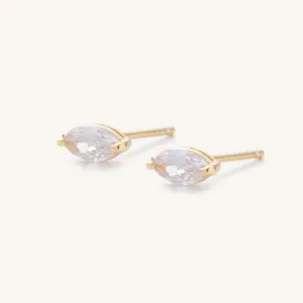 Emily Studs- Marquise Cut