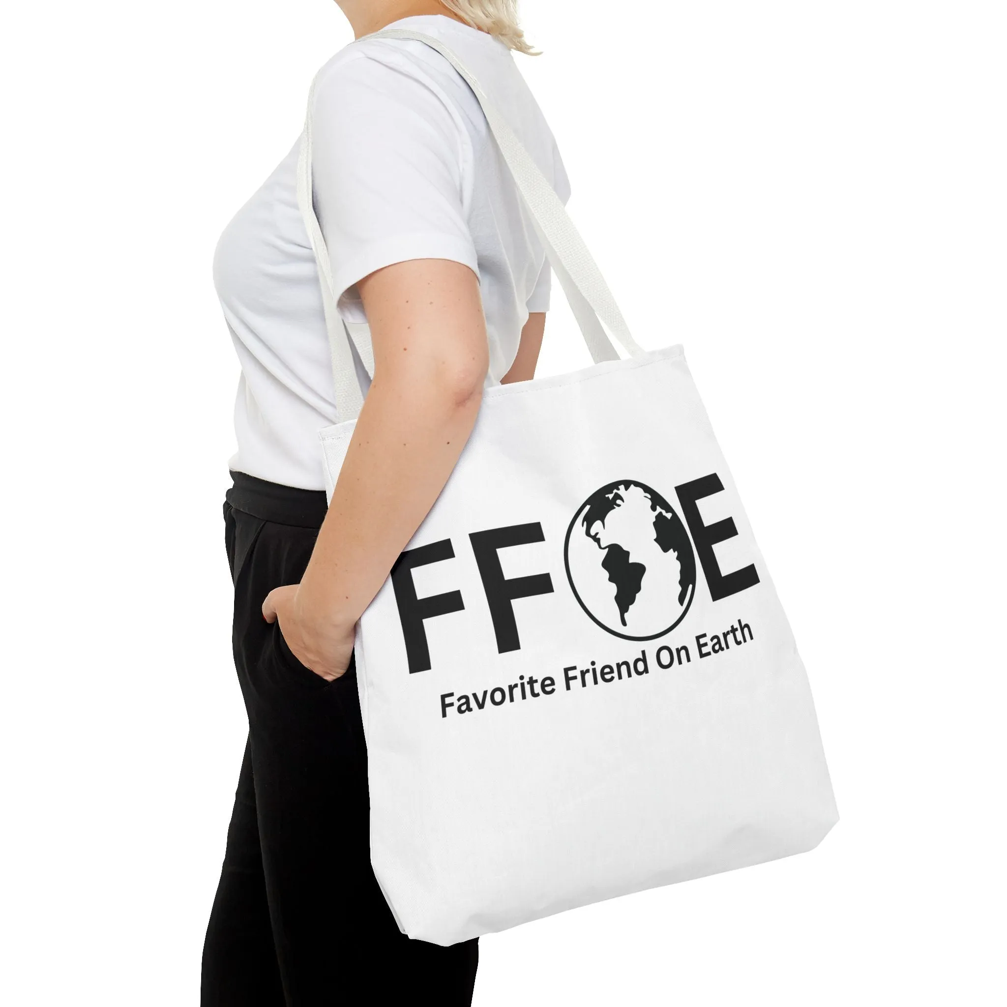 Favorite Friend On Earth (FFOE) Tote Bag - Custom Printed Stylish and Functional Tote