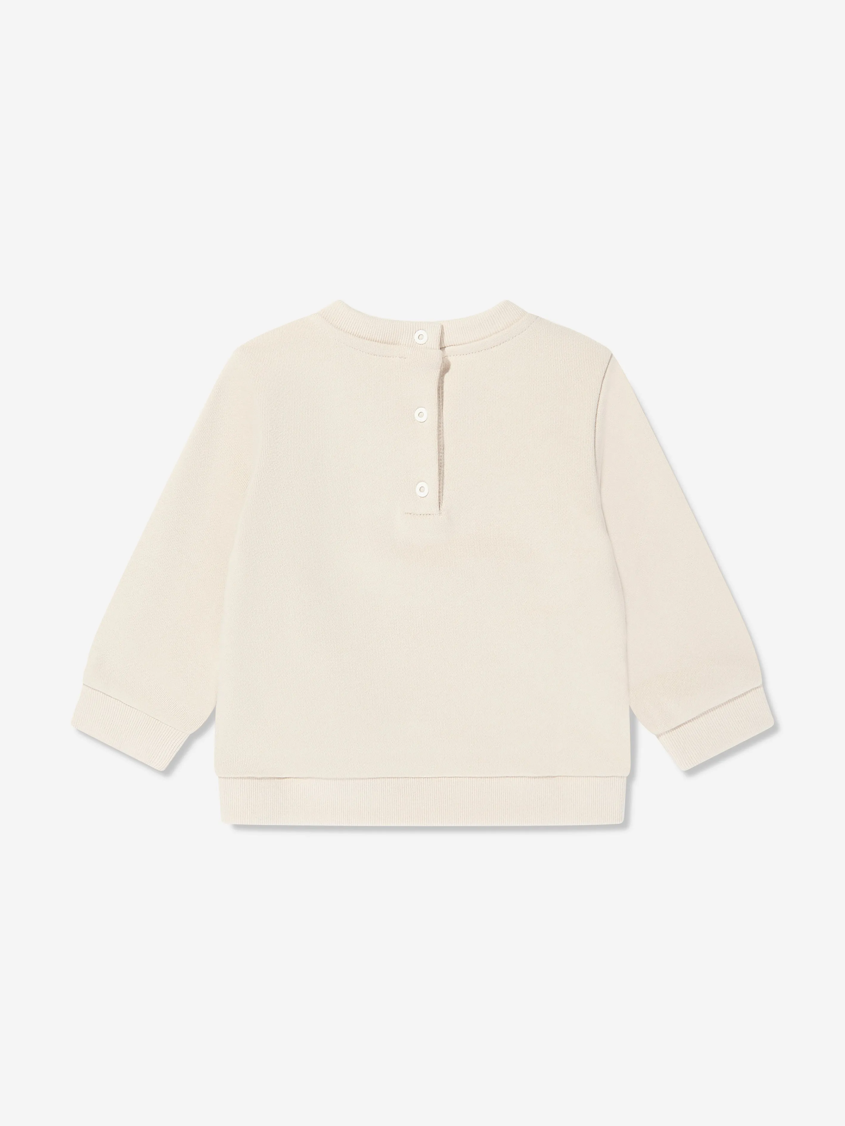 Fendi Baby Boys Logo Sweatshirt in Beige