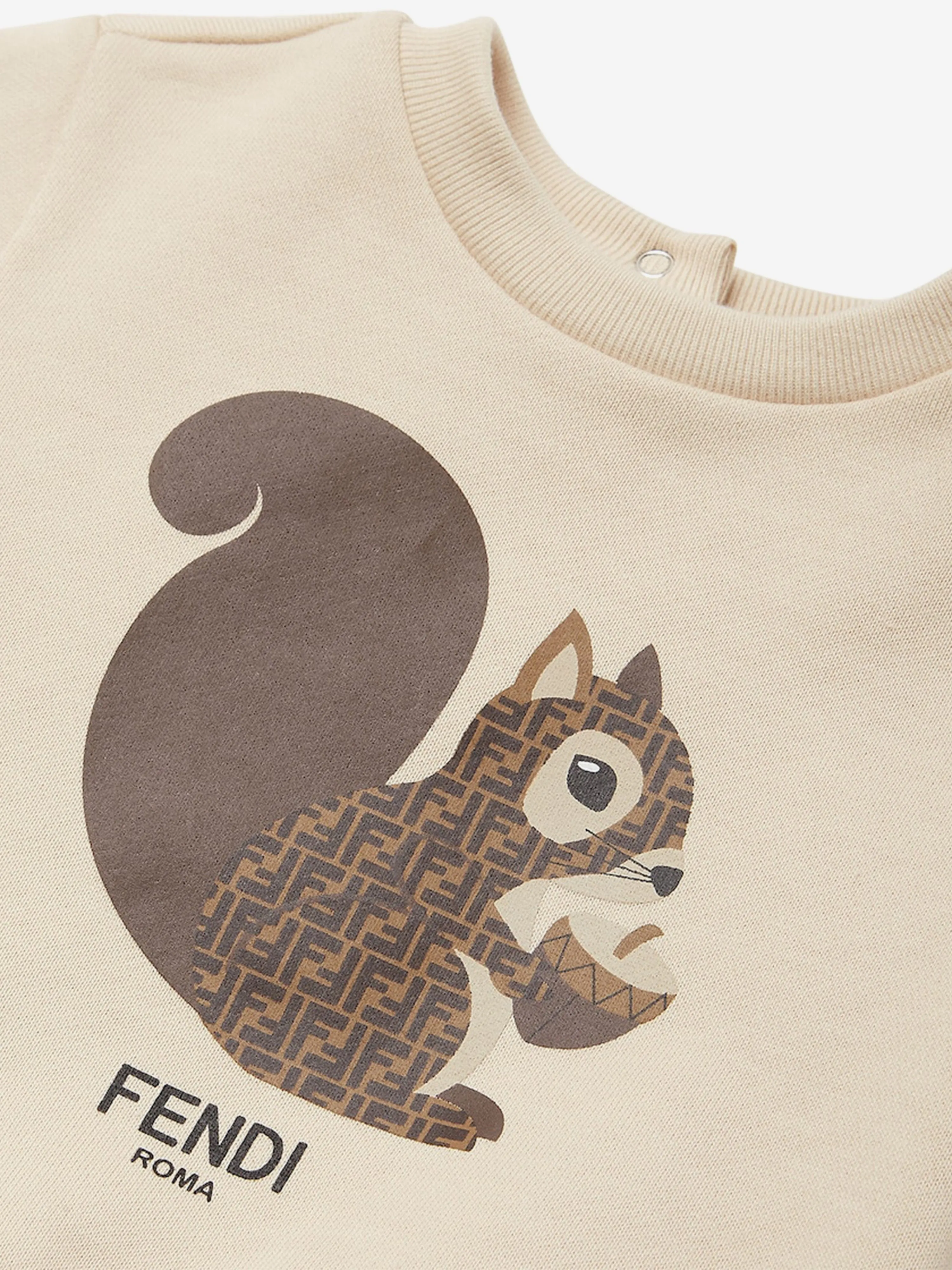 Fendi Baby Squirrel Sweatshirt in Beige