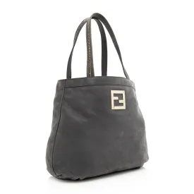 Fendi Metallic Suede Chain Trim Tote (SHF-19730)