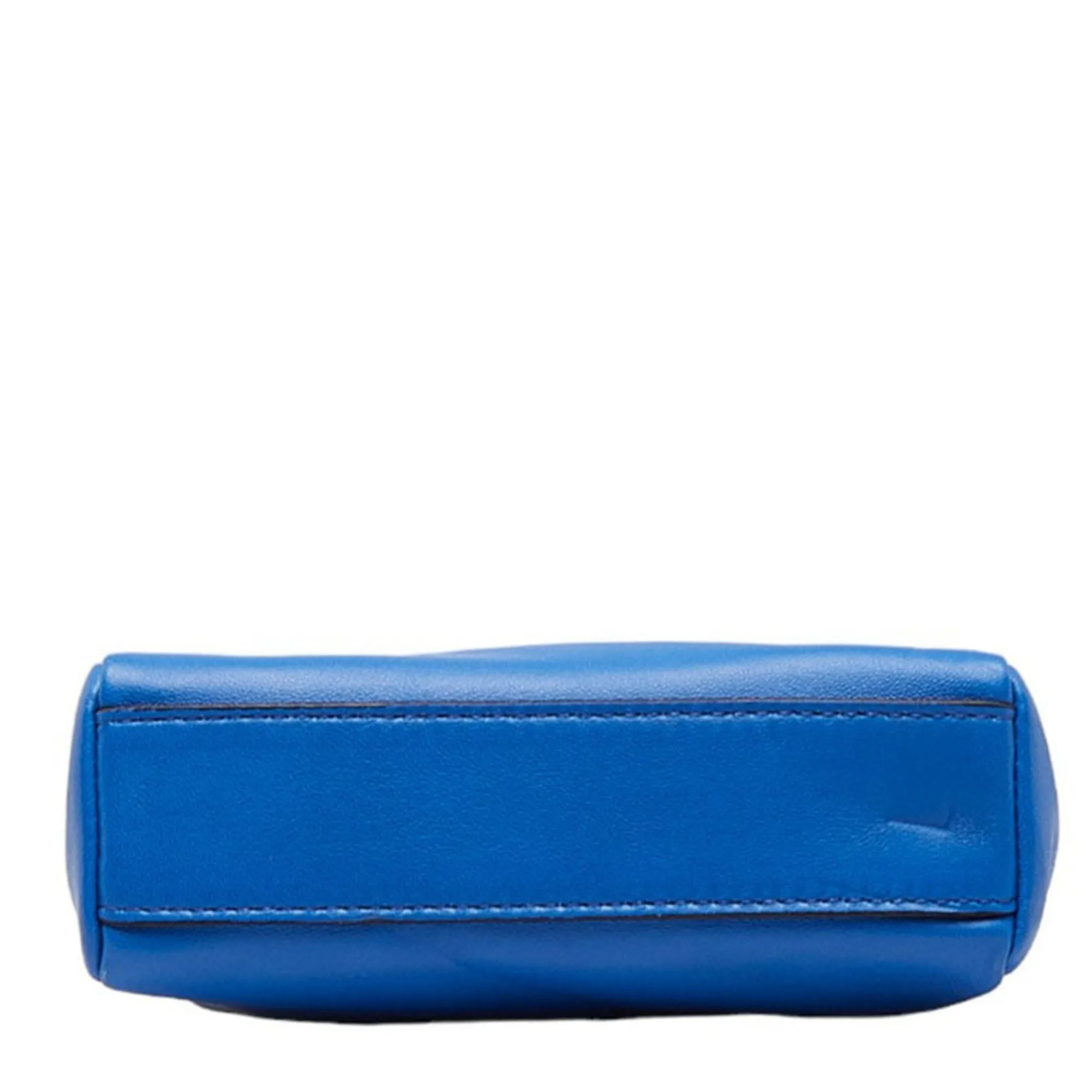 FENDI Micro Peekaboo Handbag 8M0355 Blue Leather Ladies