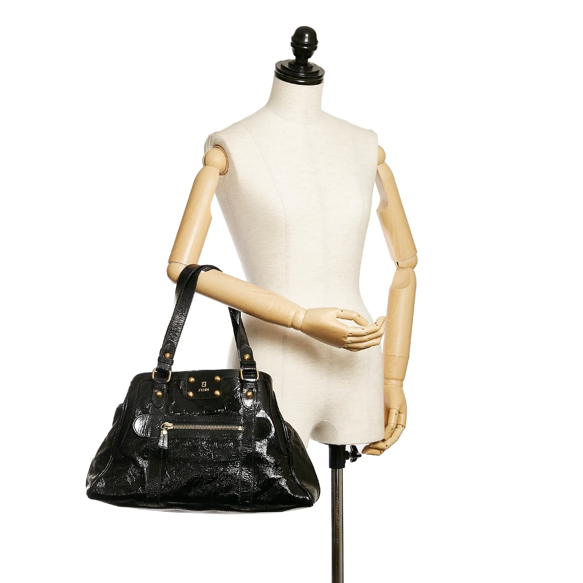 Fendi Patent Leather de Jour Tote Bag (SHG-30027)