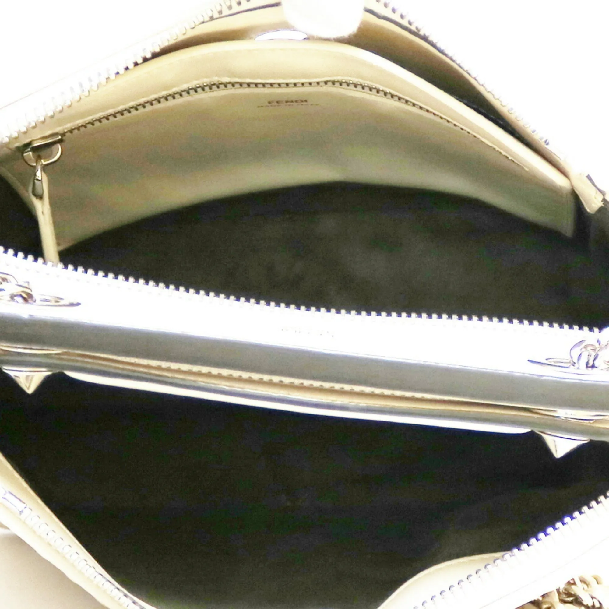 FENDI Shoulder Bag Dot Com Ivory White Ladies