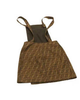 Fendi Zucca Canvas Skirt - Brown/Black