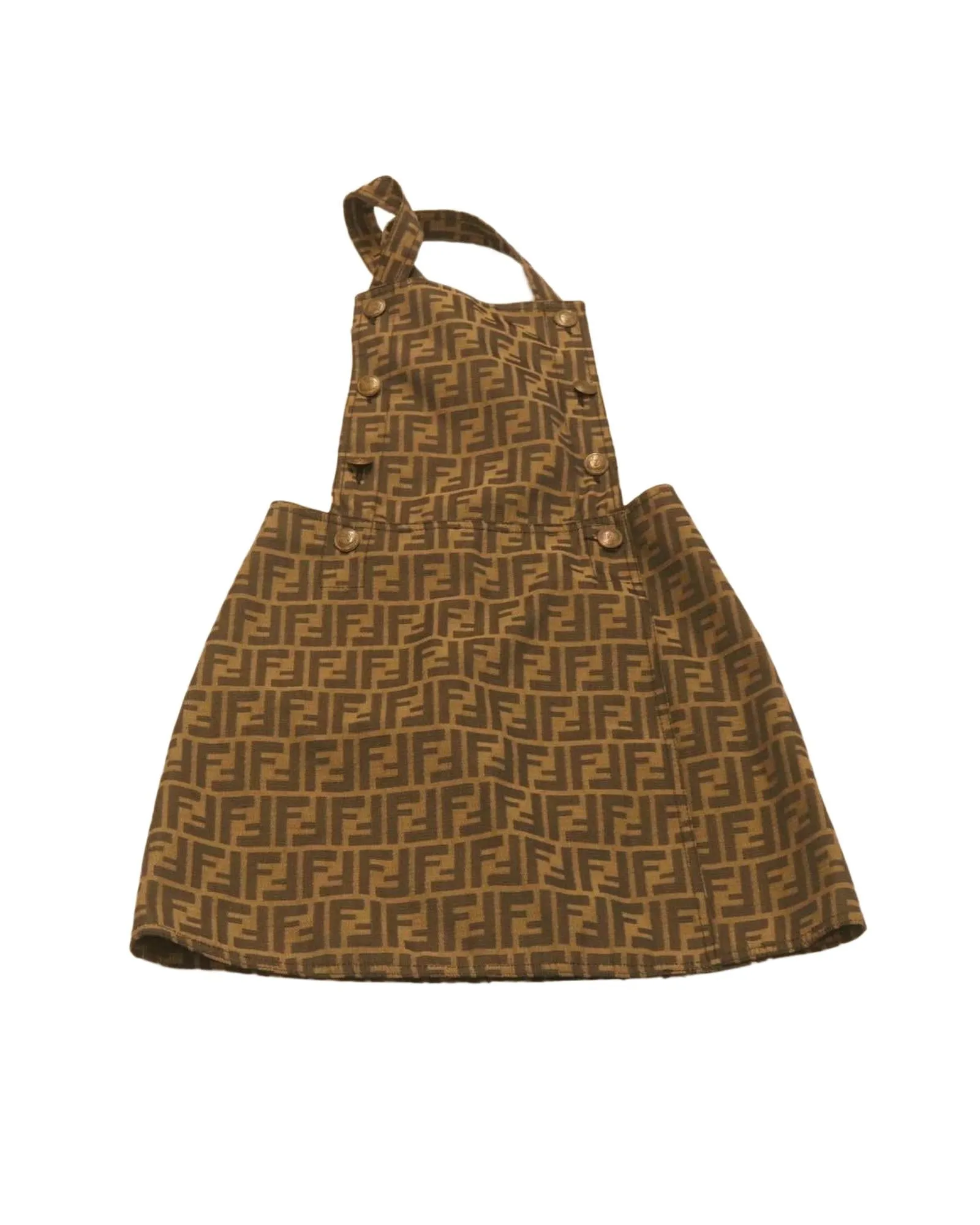 Fendi Zucca Canvas Skirt - Brown/Black