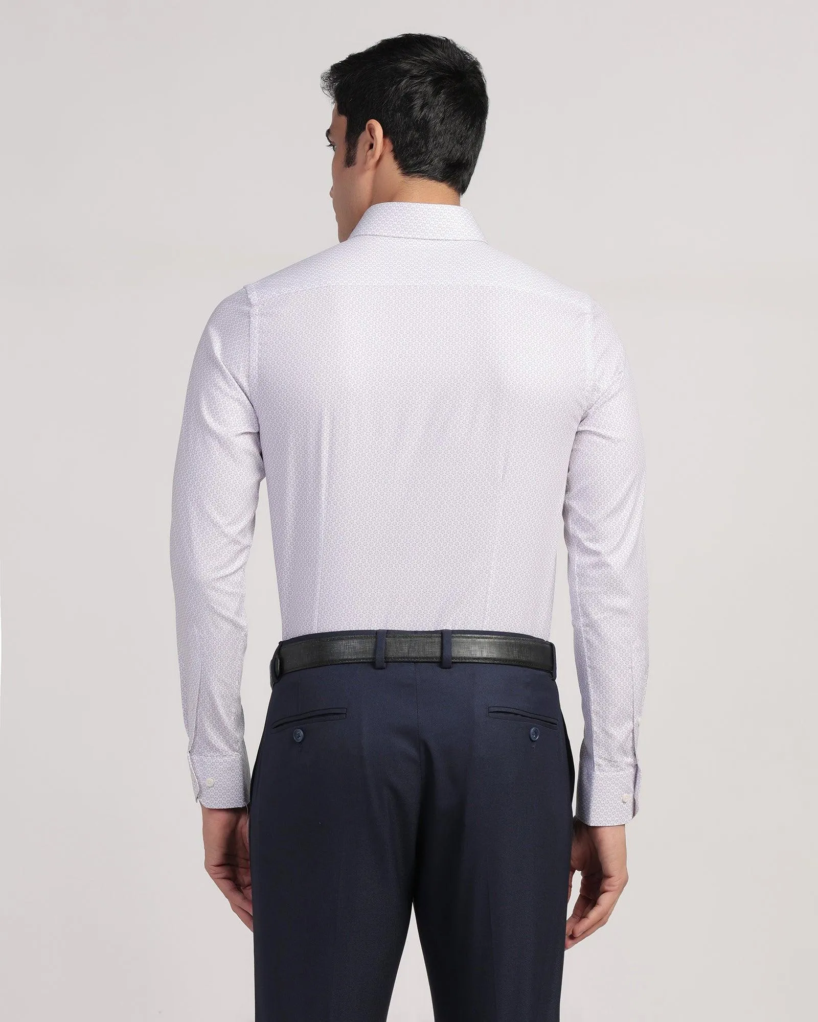 Formal White Printed Shirt - Lavic