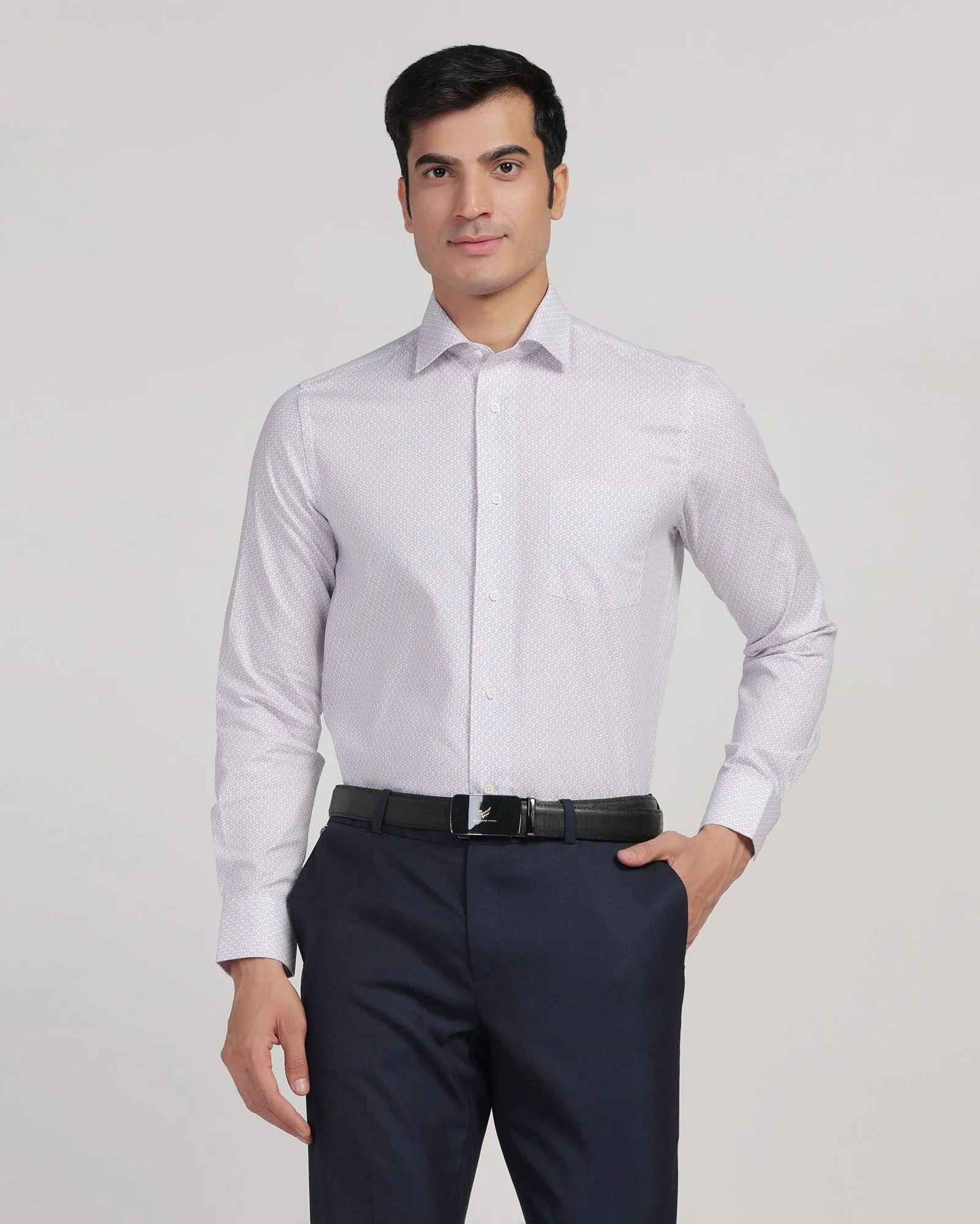 Formal White Printed Shirt - Lavic