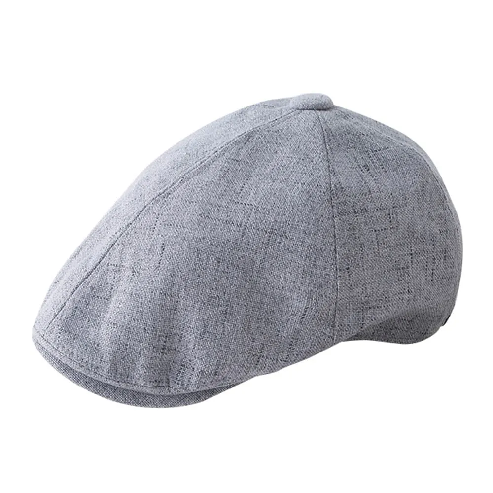 Gatsby Classic Linen Flat Cap