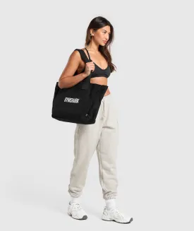 Gymshark Oversized Canvas Tote - Black