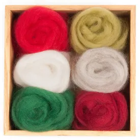 Holiday Wool Roving Set