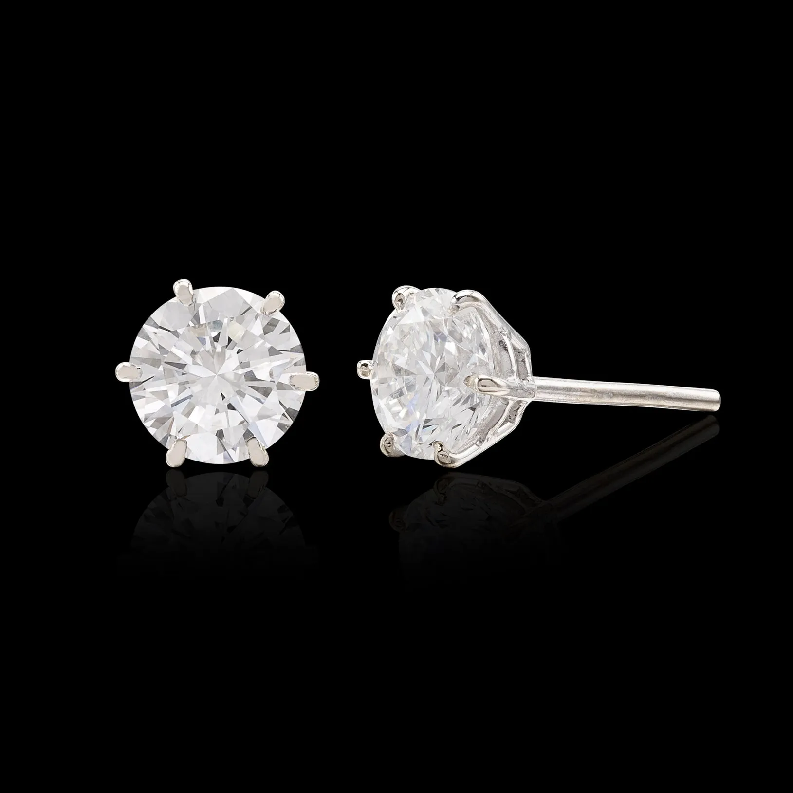 HRD 2.67-ct Diamond Solitaire Earrings